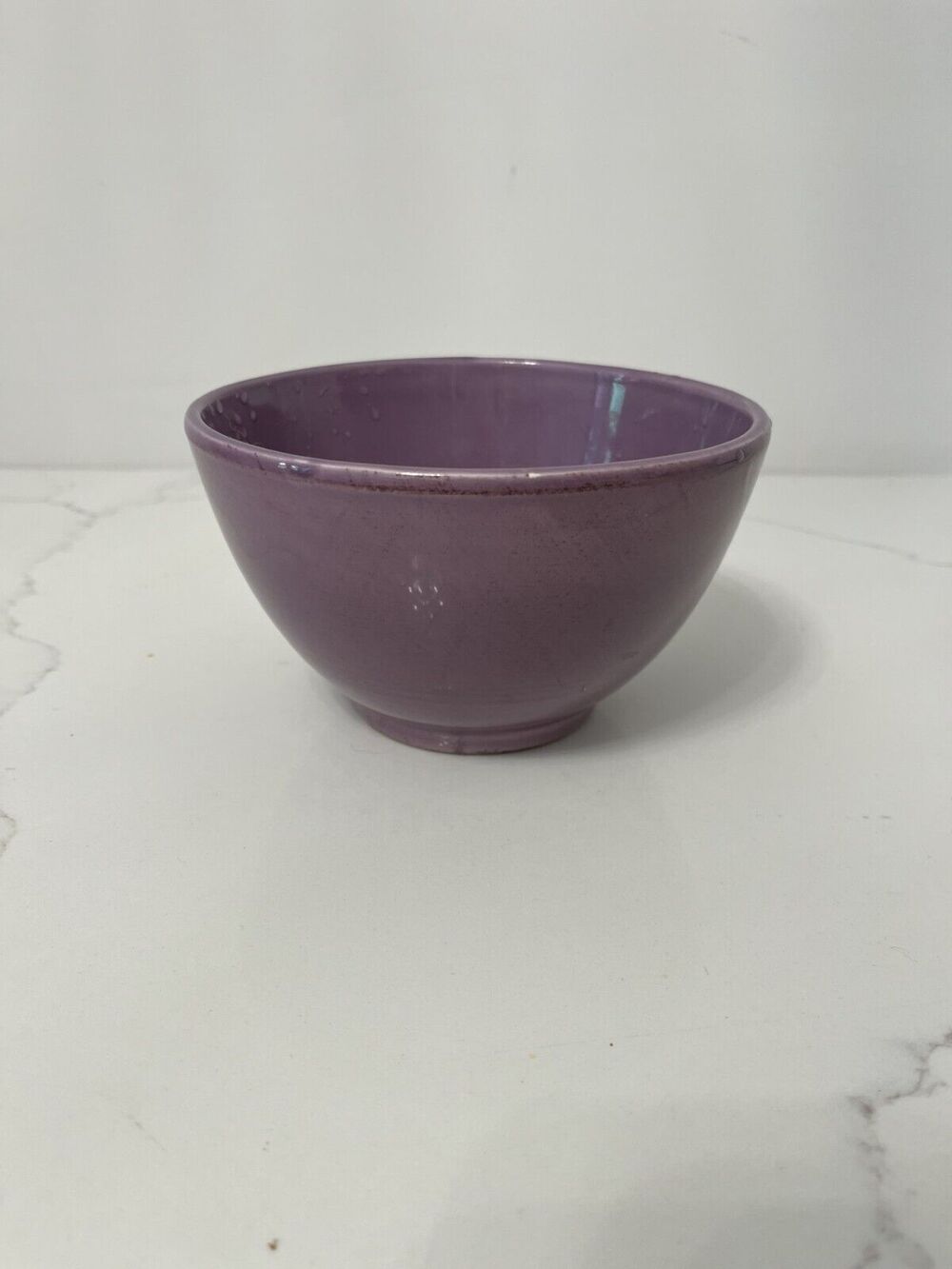 West Elm Purple Bowl Serving Mixing 6" Glazed Ceramic Rare